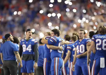during the Gators' game against the South Carolina Gamecocks on Saturday, November 12, 2022 at Ben Hill Griffin Stadium in Gainesville, Fla. / UAA Communications photo by Tiffany Franco