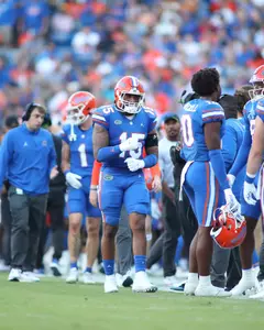 during the Gators' game against the South Carolina Gamecocks on Saturday, November 12, 2022 at Ben Hill Griffin Stadium in Gainesville, Fla. / UAA Communications photo by Isabella Marley