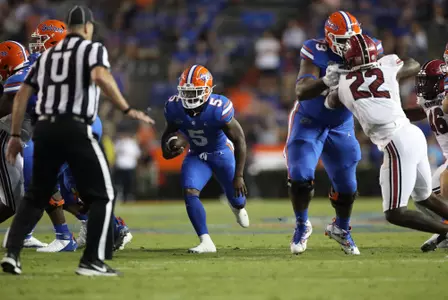 during the Gators' game against the South Carolina Gamecocks on Saturday, November 12, 2022 at Ben Hill Griffin Stadium in Gainesville, Fla. / UAA Communications photo by Tiffany Franco