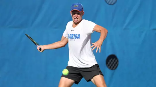 during the Gators' match on Friday, November 4, 2022 at Linder Stadium at Ring Tennis Complex in Gainesville, FL / UAA Communications photo by Anna Carrington