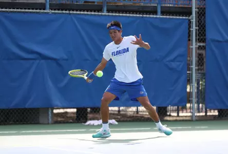during the Gators' match on Friday, November 4, 2022 at Linder Stadium at Ring Tennis Complex in Gainesville, FL / UAA Communications photo by Anna Carrington