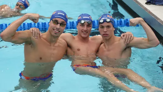 during the Gators' meet against the Arkansas Razorbacks and Nova Sharks on Friday, September 23, 2022 at the Stephen C. O?Connell Center Natatorium in Gainesville, FL / UAA Communications photo by Casey Cohrs