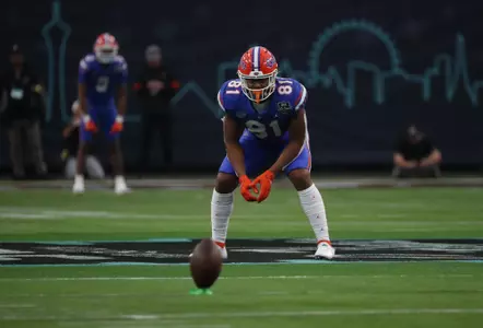 during the Gators' game against the Oregon State Beavers at the Las Vegas Bowl on Saturday, December 17, 2022 at Allegiant Stadium in Las Vegas, Nev. / UAA Communications photo by Hannah White