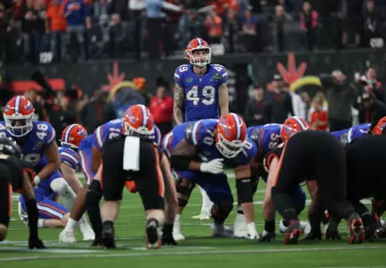 during the Gators' game against the Oregon State Beavers at the Las Vegas Bowl on Saturday, December 17, 2022 at Allegiant Stadium in Las Vegas, Nev. / UAA Communications photo by Hannah White