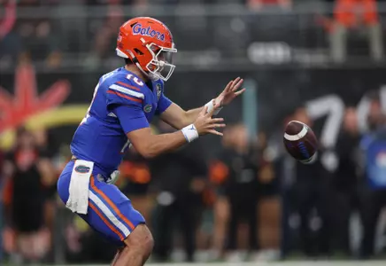 during the GatorsÕ game against the Oregon State Beavers at the Las Vegas Bowl on Saturday, December 17, 2022 at Allegiant Stadium in Las Vegas, Nev. / UAA Communications photo by Jordan Herald