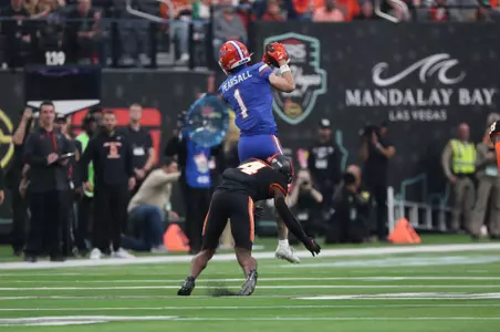 during the Gators' game against the Oregon State Beavers at the Las Vegas Bowl on Saturday, December 17, 2022 at Allegiant Stadium in Las Vegas, Nev. / UAA Communications photo by Hannah White