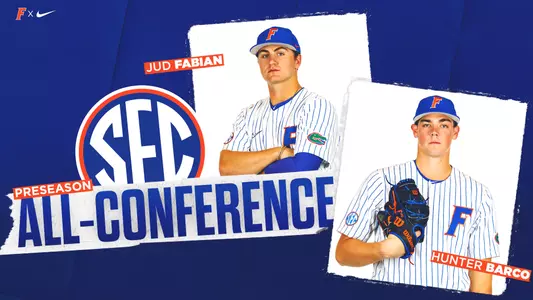 Jud Fabian and Hunter Barco Preseason All-SEC