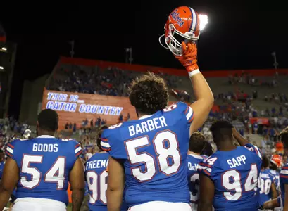 during the Gators' game against the Tennessee Volunteers on Saturday, September 25, 2021 at Ben Hill Griffin Stadium in Gainesville, Fla. / UAA Communications photo by Hannah White