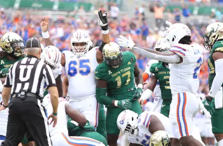 during the Gators' game against the USF Bulls on Saturday, September 11, 2021 at Raymond James Stadium in Tampa, Fla. / UAA Communications photo by Isabella Marley