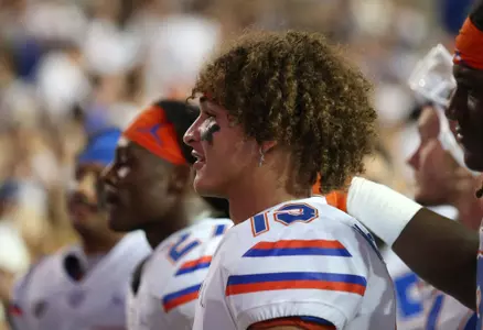 during the Gators' game against the FAU Owls on Saturday, September 4, 2021 at Ben Hill Griffin Stadium in Gainesville, Fla. / UAA Communications photo by Isabella Marley