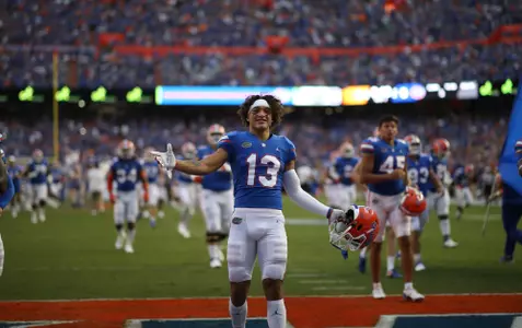 during the Gators' game against the Tennessee Volunteers on Saturday, September 25, 2021 at Ben Hill Griffin Stadium in Gainesville, Fla. / UAA Communications photo by Anissa Dimilta