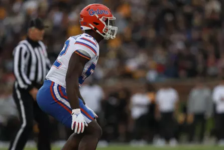 during the Gators' game against the Missouri Tigers on Saturday, November 20, 2021 at Memorial Stadium/Faurot Field in Gainesville, Fla. / UAA Communications photo by Tim Casey