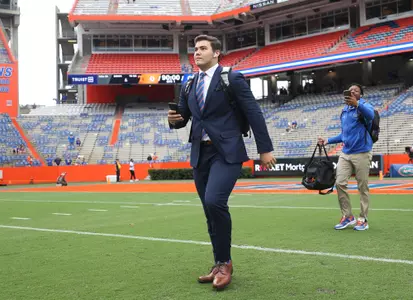 during the Gators' game against the Tennessee Volunteers on Saturday, September 25, 2021 at Ben Hill Griffin Stadium in Gainesville, Fla. / UAA Communications photo by Jordan McKendrick