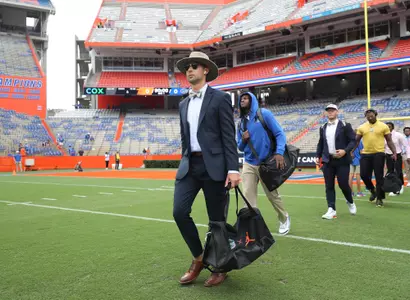 during the Gators' game against the Tennessee Volunteers on Saturday, September 25, 2021 at Ben Hill Griffin Stadium in Gainesville, Fla. / UAA Communications photo by Jordan McKendrick