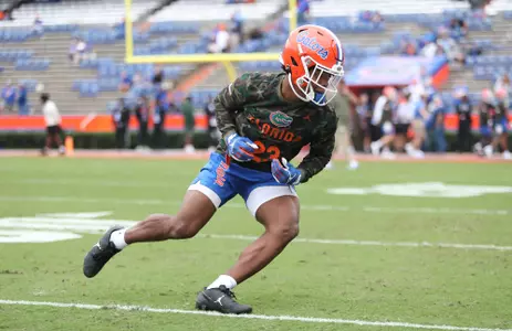 during the Gators' game against the Samford Bulldogs on Saturday, November 13, 2021 at Ben Hill Griffin Stadium in Gainesville, Fla. / UAA Communications photo by Isabella Marley