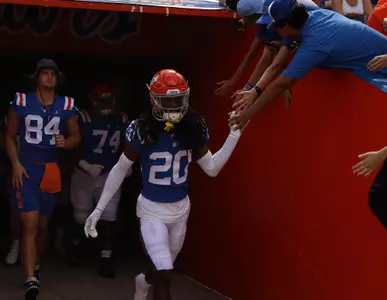 during the Gators' game against the Vanderbilt Commodores on Saturday, October 9, 2021 at Ben Hill Griffin Stadium in Gainesville, Fla. / UAA Communications photo by Carla Kakouris