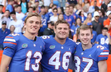 during the Gators' game against the Florida State Seminoles on Saturday, November 27, 2021 at Ben Hill Griffin Stadium in Gainesville, Fla. / UAA Communications photo by Alex Rodriguez