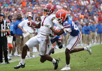 during the Gators' game against the Alabama Crimson Tide on Saturday, September 18, 2021 at Ben Hill Griffin Stadium in Gainesville, Fla. / UAA Communications photo by Isabella Marley