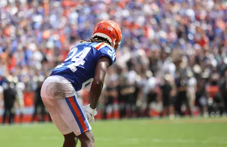 during the Gators' game against the Vanderbilt Commodores on Saturday, October 9, 2021 at Ben Hill Griffin Stadium in Gainesville, Fla. / UAA Communications photo by Isabella Marley