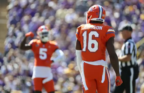 during the Gators' game against the LSU Tigers on Saturday, October 16, 2021 at Tiger Stadium in Baton Rouge, La. / UAA Communications photo by Isabella Marley