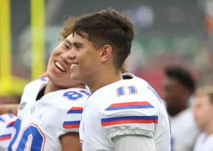 during the Gators' game against the USF Bulls on Saturday, September 11, 2021 at Raymond James Stadium in Tampa, Fla. / UAA Communications photo by Isabella Marley