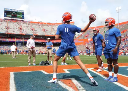 during the Gators' game against the Alabama Crimson Tide on Saturday, September 18, 2021 at Ben Hill Griffin Stadium in Gainesville, Fla. / UAA Communications photo by Hannah White