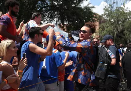 during the Gators' game against the Alabama Crimson Tide on Saturday, September 18, 2021 at Ben Hill Griffin Stadium in Gainesville, Fla. / UAA Communications photo by Hannah White