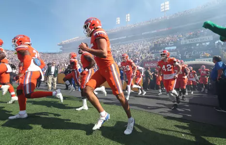 during the Gators' game against the LSU Tigers on Saturday, October 16, 2021 at Tiger Stadium in Baton Rouge, La. / UAA Communications photo by Tim Casey