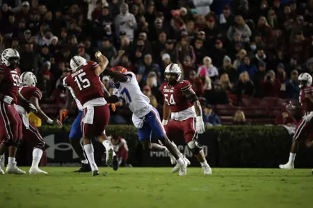 during the Gators' game against the South Carolina Gamecocks on Saturday, November 6, 2021 at Williams-Brice Stadium in Columbia, S.C. / UAA Communications photo by Leslie White