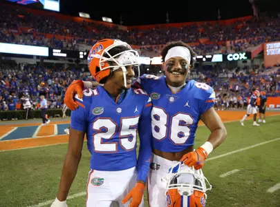 during the Gators' game against the Tennessee Volunteers on Saturday, September 25, 2021 at Ben Hill Griffin Stadium in Gainesville, Fla. / UAA Communications photo by Jordan McKendrick