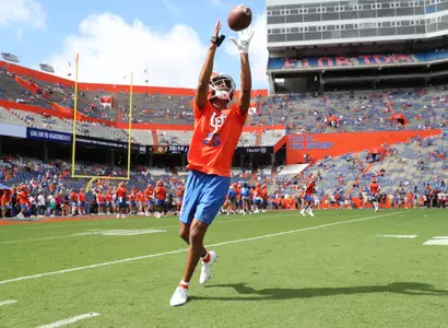 during the Gators' game against the Vanderbilt Commodores on Saturday, October 9, 2021 at Ben Hill Griffin Stadium in Gainesville, Fla. / UAA Communications photo by Hannah White