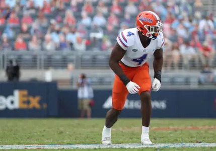 during the Gators' game against the Ole Miss Rebels on Saturday, September 26, 2020 at Vaught-Hemingway Stadium in Oxford, Miss. / UAA Communications photo by Courtney Culbreath