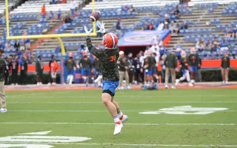 during the Gators' game against the Samford Bulldogs on Saturday, November 13, 2021 at Ben Hill Griffin Stadium in Gainesville, Fla. / UAA Communications photo by Isabella Marley
