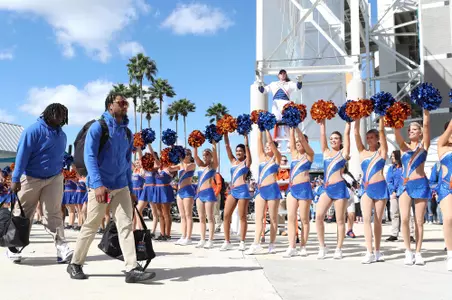 during the Gators' game against the Georgia Bulldogs on Saturday, October 30, 2021 at TIAA Bank Field in Jacksonville, FL / UAA Communications photo by Tim Casey