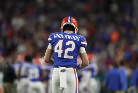 during the Gators' game against the UCF Knights in the Gasparilla Bowl on Thursday, December 23, 2021 at Raymond James Stadium in Tampa, Fla. / UAA Communications photo by Isabella Marley