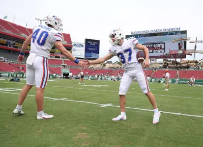 during the Gators' game against the USF Bulls on Saturday, September 11, 2021 at Raymond James Stadium in Tampa, Fla. / UAA Communications photo by Hannah White