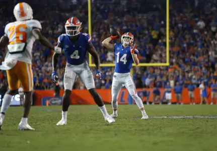 during the Gators' game against the Tennessee Volunteers on Saturday, September 25, 2021 at Ben Hill Griffin Stadium in Gainesville, Fla. / UAA Communications photo by Hannah White