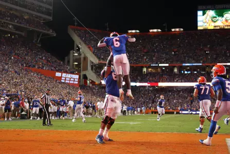 during the Gators' game against the Tennessee Volunteers on Saturday, September 25, 2021 at Ben Hill Griffin Stadium in Gainesville, Fla. / UAA Communications photo by Jordan McKendrick