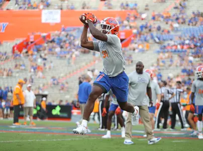 during the Gators' game against the Tennessee Volunteers on Saturday, September 25, 2021 at Ben Hill Griffin Stadium in Gainesville, Fla. / UAA Communications photo by Hannah White