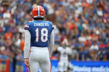 during the Gators' game against the Alabama Crimson Tide on Saturday, September 18, 2021 at Ben Hill Griffin Stadium in Gainesville, Fla. / UAA Communications photo by Isabella Marley