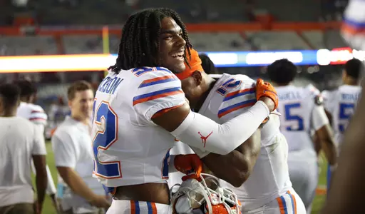 during the Gators' game against the FAU Owls on Saturday, September 4, 2021 at Ben Hill Griffin Stadium in Gainesville, Fla. / UAA Communications photo by Isabella Marley