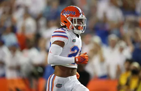 during the Gators' game against the FAU Owls on Saturday, September 4, 2021 at Ben Hill Griffin Stadium in Gainesville, Fla. / UAA Communications photo by Isabella Marley