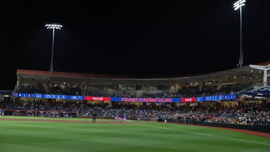 Condron Ballpark view from field at night