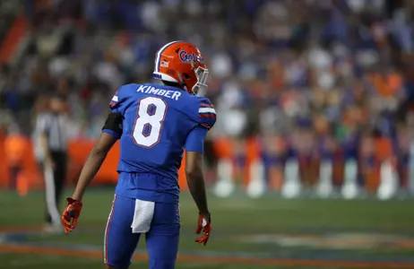 during the Gators' Orange and Blue Game on Thursday, April 14, 2022 at Ben Hill Griffin Stadium in Gainesville, Fla. / UAA Communications photo by Isabella Marley