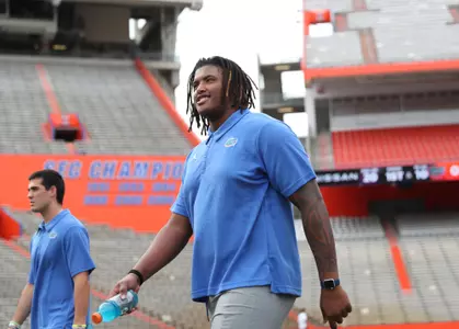 during the Gators' Orange and Blue Game on Thursday, April 14, 2022 at Ben Hill Griffin Stadium in Gainesville, Fla. / UAA Communications photo by Isabella Marley