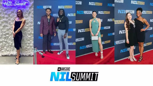 2022 NIL Summit - Elise Bauer, Derek Wingo, Kamari Wilson, Megan Skaggs, Leah Clapper and Trinity Thomas