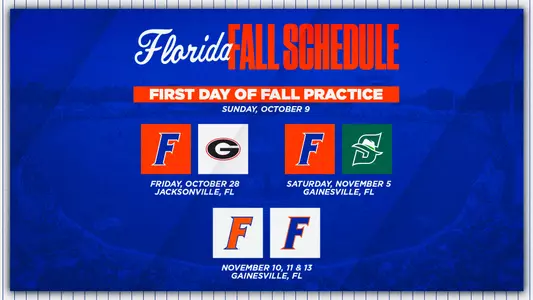 Florida Baseball 2022 Fall Schedule (updated)