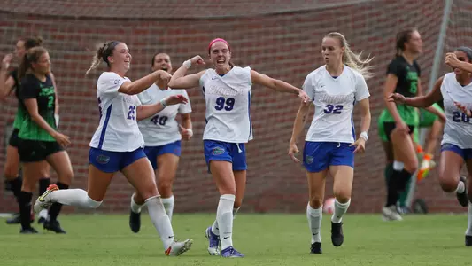 Julianne Leskauskas (center) celebrates goal _ 220901