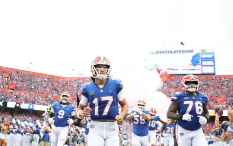 during the Gators' game against the Kentucky Wildcats on Saturday, September 10, 2022 at Ben Hill Griffin Stadium in Gainesville, Fla. / UAA Communications photo by Isabella Marley