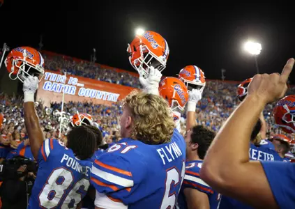 during the Gators' game against the Utah Utes on Saturday, September 3, 2022 at Ben Hill Griffin Stadium in Gainesville, Fla. / UAA Communications photo by Emma Bissell